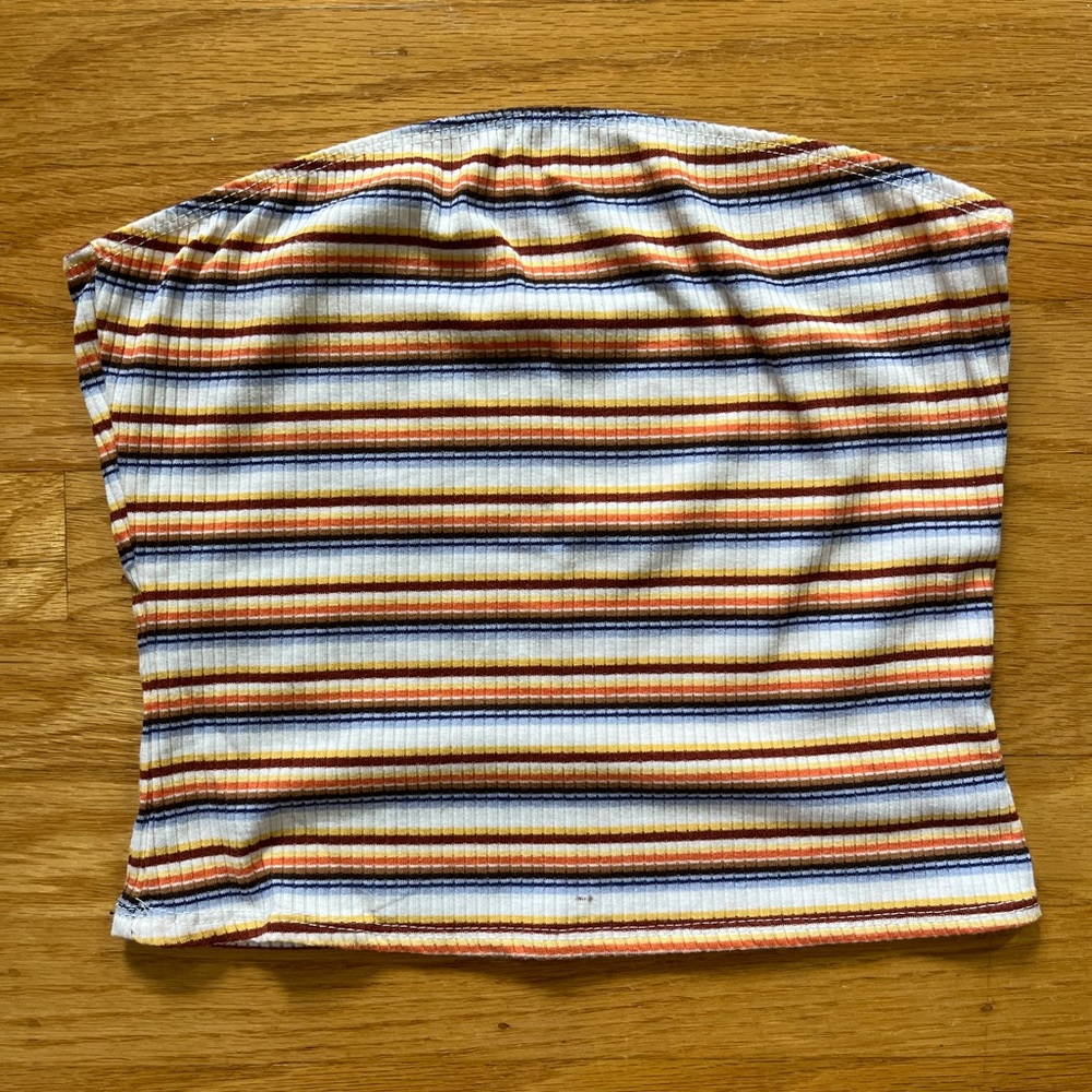 striped tube top